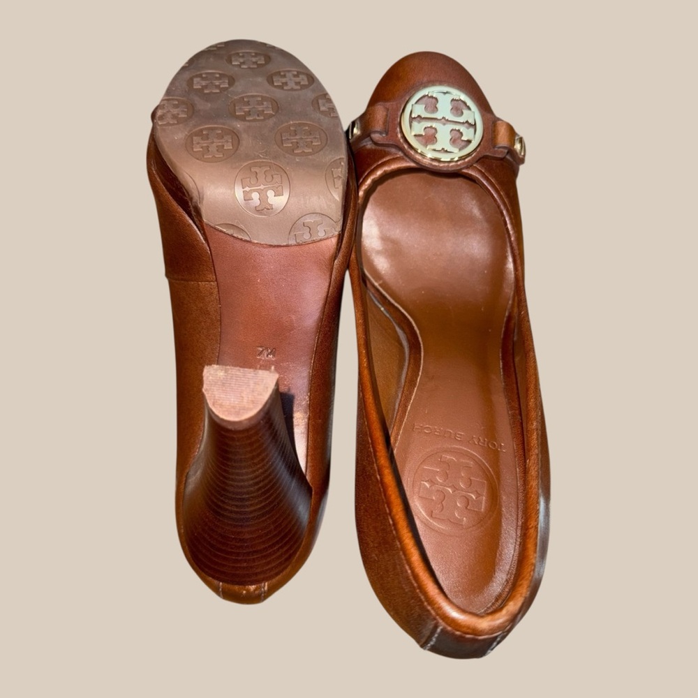 Tory Burch brown Leather Heels - Picture 8 of 16